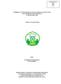 Image of PERBEDAAN JENIS BONGGOL PISANG SEBAGAI AKTIVATOR
 DALAM PROSES PENGOMPOSAN
SAMPAH ORGANIK