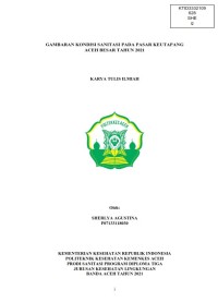 Image of GAMBARAN KONDISI SANITASI PADA PASAR KEUTAPANG ACEH BESAR TAHUN 2021