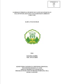 Image of GAMBARAN PERSONAL HYGIENE DAN SANITASI LINGKUNGAN DALAM PENGOLAHAN KUE NAGASARI DI KOTA BIREUEN TAHUN 2021