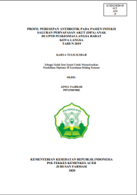 Image of PROFIL PERESEPAN ANTIBIOTIK PADA PASIEN INFEKSI SALURAN PERNAFASAN AKUT (ISPA) ANAK DI UPTD PUSKESMAS LANGSA BARAT KOTA LANGSA TAHUN 2019