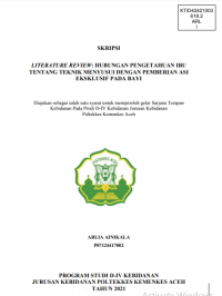 Image of LITERATURE REVIEW: HUBUNGAN PENGETAHUAN IBU TENTANG TEKNIK MENYUSUI DENGAN PEMBERIAN ASI EKSKLUSIF PADA BAYI