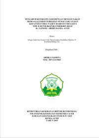 Image of PENGARUH KONSELING GIZI DENGAN MENGGUNAKAN MEDIA KALENDER TERHADAP PENGETAHUAN DAN KEPATUHAN DIET PASIEN DIABETES MELLITUS TIPE II DI POLIKLINIK ENDOKRIN RSUD dr. ZAINOEL ABIDIN BANDA ACEH