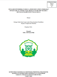 Image of PENGARUH PENDIDIKAN SEBAYA (PEER EDUCATION) TERHADAP PENGETAHUAN ANEMIA PADA REMAJA PUTRI SMP NEGERI 2 SEUNAGAN KABUPATEN NAGAN RAYA
