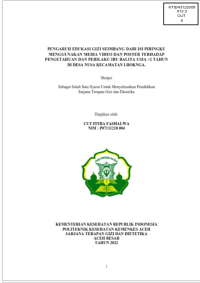Image of PENGARUH EDUKASI GIZI SEIMBANG DARI ISI PIRINGKU
MENGGUNAKAN MEDIA VIDEO DAN POSTER TERHADAP 
PENGETAHUAN DAN PERILAKU IBU BALITA USIA >2 TAHUN
DI DESA NUSA KECAMATAN LHOKNGA.