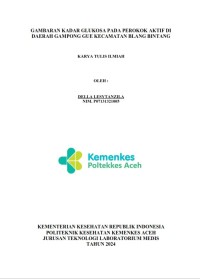 Image of GAMBARAN KADAR GLUKOSA PADA PEROKOK AKTIF DI DAERAH GAMPONG GUE KECAMATAN BLANG BINTANG