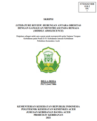 Image of LITERATURE REVIEW: HUBUNGAN ANTARA OBESITAS DENGAN GANGGUAN MENSTRUASI PADA REMAJA (MIDDLE ADOLESCENCE)