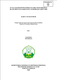 Image of EVALUASI SISTEM PENYIMPANAN OBAT DI PUSKESMAS BLANG BINTANG KABUPATEN ACEH BESAR TAHUN 2020