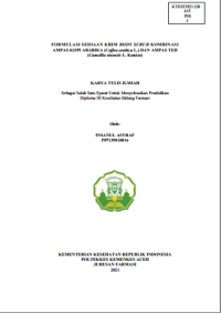 Image of FORMULASI SEDIAAN KRIM BODY SCRUB KOMBINASI AMPAS KOPI ARABIKA (Coffea arabica L.) DAN AMPAS TEH (Camellia sinensis L. Kuntze)
