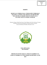 Image of HUBUNGAN INDEKS MASA TUBUH (IMT) TERHADAP KEJADIAN ANEMIA PADA REMAJA PUTRI DI SMP 
DALAM WILAYAH KECAMATAN INGIN JAYA DAN KECAMATAN DARUL IMARAH