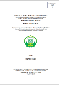 Image of GAMBARAN PEMELIHARAAN KEBERSIHAN GIGI DAN MULUT BERDASARKAN STATUS (OHI-S)PADA MURID  DI SDN 8 KEBAYAKAN KABUPATEN ACEH TENGAH