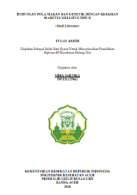 Image of HUBUNGAN POLA MAKAN DAN GENETIK DENGAN KEJADIANDIABETES MELLITUS TIPE II