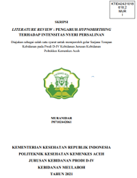 Image of LITERATURE REVIEW : PENGARUH HYPNOBIRTHING TERHADAP INTENSITAS NYERI PERSALINAN