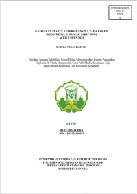 Image of GAMBARAN STATUS KEBERSIHAN GIGI PADA PASIEN SKIZOFRENIA DI RUMAH SAKIT JIWA ACEH TAHUN 2023