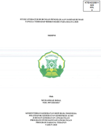 Image of STUDI LITERATUR HUNGAN PENGELOLAAN SAMPAH RUMAH TANGGA TERHADAP RISIKO DIARE PADA BALITA 2020