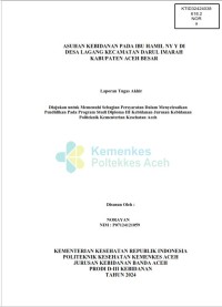 Image of ASUHAN KEBIDANAN PADA IBU HAMIL NY Y DI DESA LAGANG KECAMATAN DARUL IMARAH KABUPATEN ACEH BESAR