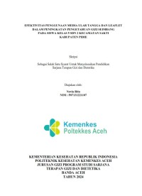 Image of EFEKTIVITAS PENGGUNAAN MEDIA ULAR TANGGA DAN LEAFLET DALAM PENINGKATAN PENGETAHUAN GIZI SEIMBANG PADA SISWA KELAS 5 SDN 2 KECAMATAN SAKTI KABUPATEN PIDIE