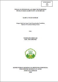 Image of TINJAUAN PENGELOLAAN OBAT DI PUKESMAS PEUKAN BADA KABUPATEN ACEH BESAR