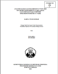 Image of ANALISIS KADAR ASAM KLOROGENAT PADA BIJI DAN BUBUK KOPI ROBUSTA (Coffea robusta) GAYO MENGGUNAKAN METODE SPEKTROFOTOMETRI UV-Visible