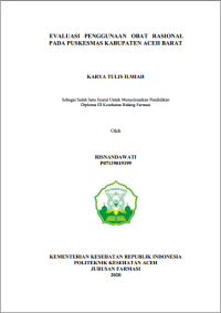 Image of EVALUASI PENGGUNAAN OBAT RASIONAL PADA PUSKESMAS KABUPATEN ACEH BARAT