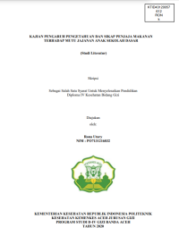 Image of KAJIAN PENGARUH PENGETAHUAN DAN SIKAP PENJAJA MAKANAN TERHADAP MUTU JAJANAN ANAK SEKOLAH DASAR