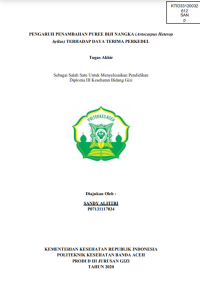 Image of PENGARUH PENAMBAHAN PUREE BIJI NANGKA (Artocarpus Heterop
hyllus) TERHADAP DAYA TERIMA PERKEDEL