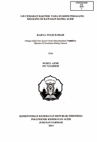 Image of Uji Cemaran Bakteri Pada Es Krim Pedagang kelling Di Kawasan Banda Aceh