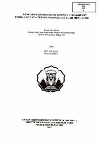 Image of Pengaruh Konsentrasi Essence strowberry Terhadap Daya Terima Marmalade Buah Mengkudu