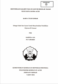 Image of Identifikasi Sakarin Pada Es Lilin Di Sekolah Dasar Neusu Kota Banda Aceh