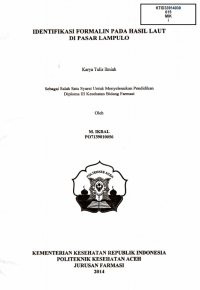 Image of Identifikasi Formalin Pada Hasil Laut Di Pasar Lampulo