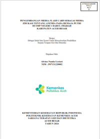 Image of Pengembangan Media Flash Card Sebagai Media Edukasi Tentang Anemia Pada Remaja Putri Di SMP Negeri 1 Darul Imarah Kabupaten Aceh Besar