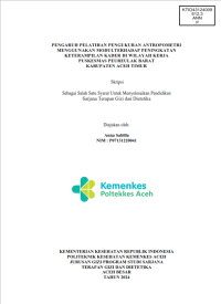 Image of Pengaruh Pelatihan Pengukuran Antropometri Menggunakan Modul Terhadap Peningkatan Keterampilan Kader Di Wilayah Kerja Puskesmas Peureulak Barat Kabupaten Aceh Timur