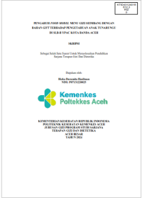 Image of Pengaruh Food Model Menu Gizi Seimbang Dengan Bahan Gift Terhadap Pengetahuan Anak Tunarungu di SLB-B YPAC Kota Banda Aceh