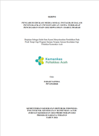 Image of Pengaruh Edukasi Media Sosial Instagram Dalam Peningkatan Pengetahuan Siswa Terhadapa Pencegahan STAIN Gigi Siswa SMAN 1 Darul Imarah