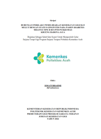 Image of Hubungan Perilaku Pemeliharaan Kesehatan Gigi dan Mulut Dengan Status Gingivitis Pada Pasien Diabetes Melitus Tipe II di UPTD Puskesmas Krung Barona Jaya