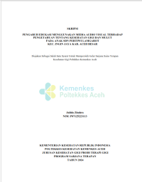 Image of Pengaruh Edukasi Menggunakan Media Audio Visual Terhadap  Pengetahuan Kesehatan Gigi dan Mulut pada Anak SDN Pertiwi Lamgarot Kec. Ingin Jaya, Kab. Aceh Besar