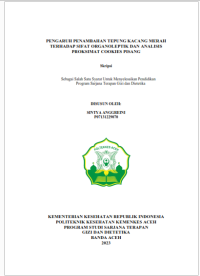 Image of PENGARUH PENAMBAHAN TEPUNG KACANG MERAH TERHADAP SIFAT ORGANOLEPTIK DAN ANALISIS PROKSIMAT COOKIES PISANG