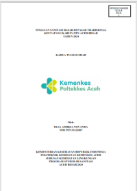 Image of TINJAUAN SANITASI DASAR DI PASAR TRADISIONAL KEUTAPANG KABUPATEN ACEH BESAR TAHUN 2024