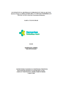 Image of UJI EFEKTIVITAS AIR PERASAN LIMBAH KULIT UBI JALAR UNGU (Ipomoea batatas L) SEBAGAI PEWARNA ALAMI PADA PEMERIKSAAN TELUR CACING STH (Soil Transmitted Helminths)