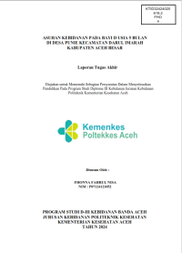 Image of ASUHAN KEBIDANAN PADA BAYI D USIA 5 BULAN DI DESA PUNIE KECAMATAN DARUL IMARAH KABUPATEN ACEH BESAR
