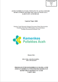 Image of ASUHAN KEBIDANAN PADA NEONATUS NY. Q USIA 0-28 HARI DI DESA JURONG PEUJERA KECAMATAN INGIN JAYA KABUPATEN ACEH BESAR