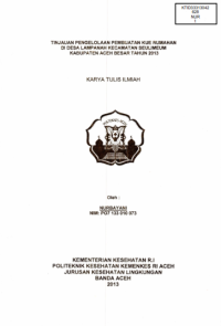 Image of Tinjauan Pengelolaan Pembuatan Kue Rumahan Di Desa Lampahan Kecamatan Seulimeum Kabupaten Aceh Besar Tahun 2013