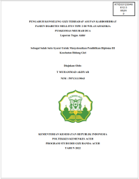 Image of PENGARUH KONSELING GIZI TERHADAP ASUPAN KARBOHIDRAT PASIEN DIABETES MELLITUS TIPE 2 DI WILAYAH KERJA PUSKESMAS MEURAH DUA