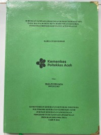 Image of HUBUNGAN SANITASI LINGKUNGAN RUMAH TERHADAP ISPA PADA BALITA DI DESA KUTA BARO WILAYAH KERJA PUSKESMAS MEUKEK KABUPATEN ACEH SELATAN
