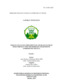 Image of Perancangan Dan Implementasi Aplikasi Standar Pertumbuhna WHO 2005 Berbasis Smartphone Android (PSG Balita)