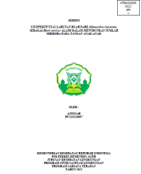 Image of UJI EFEKTIVITAS LARUTAN BUAH PARE (Momordica charantia) SEBAGAI Hand sanitizer ALAMI DALAM MENURUNKAN JUMLAH MIKROBA PADA TANGAN ANAK-ANAK