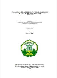 Image of ANALISIS DATA SEKUNDER KEJADIAN ANEMIA PADA IBU HAMIL DI WILAYAH KERJA PUSKESMAS ULIM PIDIE JAYA