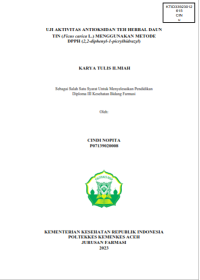 Image of UJI AKTIVITAS ANTIOKSIDAN TEH HERBAL DAUN TIN (Ficus carica L.) MENGGUNAKAN METODE DPPH (2,2-diphenyl-1-picrylhidrazyl)