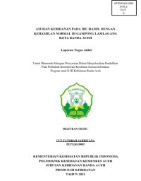 Image of ASUHAN KEBIDANAN PADA IBU HAMIL DENGAN KEHAMILAN NORMAL DI GAMPONG LAMLAGANG KOTA BANDA ACEH