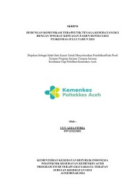 Image of HUBUNGAN KOMUNIKASI TERAPEUTIK TENAGA KESEHATAN GIGI DENGAN TINGKAT KEPUASAN PASIEN DI POLI GIGI PUSKESMAS JULI-2 TAHUN 2024