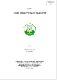 Image of PEMETAAN KEBERADAAN BREEDING PLACE Aedes aegypti DI KECAMATAN MEURAXA KOTA BANDA ACEH TAHUN 2023